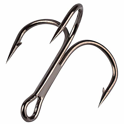 

50pcs Fishing Hook Treble Hooks High Carbon Treble Hooks Super Sharp Solid Size 2 4 6 8 10 12 Triple Barbed Steel Fish Hook