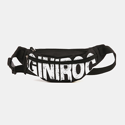 

men women nylon letter printing sporty chest bag crossbody bag
