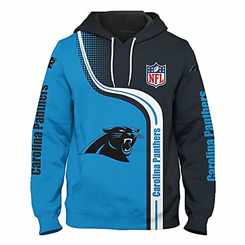 

mens hood 3d digital printing f-series letters print color patchwork panthers pullover hoodies sweatshirts (xl, blue)