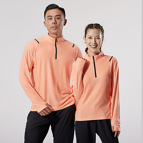 

Women's T shirt Hiking Tee shirt Long Sleeve Tee Tshirt Sweatshirt Top Outdoor Lightweight Breathable Quick Dry Sweat wicking Autumn / Fall Winter Solid Color P43-1 black P43-2 green P43-3 blue