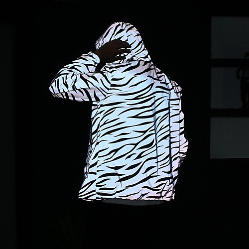 

Men's Reflective Jacket Hiking Windbreaker Outdoor Lightweight Windproof Breathable Quick Dry Jacket Top Fishing Climbing Camping / Hiking / Caving Gray