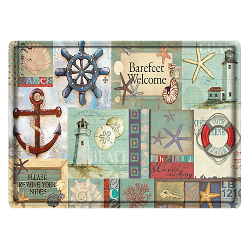 

Ship's Anchor Print Memory Foam Bath Mat Non Slip Absorbent Bathroom Mat Super Soft Microfiber Bath Mat Set Super Cozy Velvety Bathroom Rug Carpet