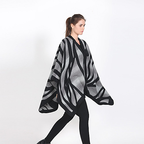 

Sleeveless Artistic / Retro / Shawls Imitation Cashmere Wedding / Party / Evening Shawl & Wrap / Women's Wrap With Stripe