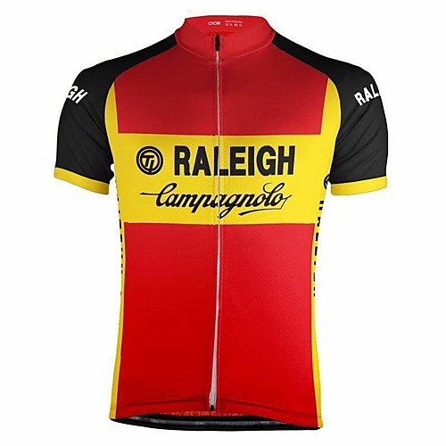 

21Grams Men's Short Sleeve Cycling Jersey Red Bike Top Mountain Bike MTB Road Bike Cycling Breathable Sports Clothing Apparel / Stretchy / Athletic