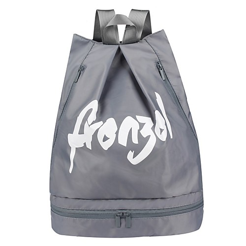 

Unisex Nylon Commuter Backpack Large Capacity Zipper Solid Color Floral Print Daily Outdoor Black Blushing Pink Navy Blue Gray