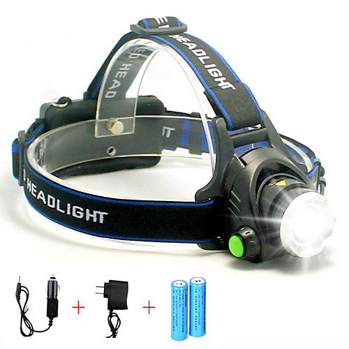 

Headlamps Headlight Super Bright 5000 lm LED LED 1 Emitters 1 Mode with Batteries and Chargers Super Bright Portable Professional Wearproof Camping / Hiking / Caving Cycling / Bike Hunting United