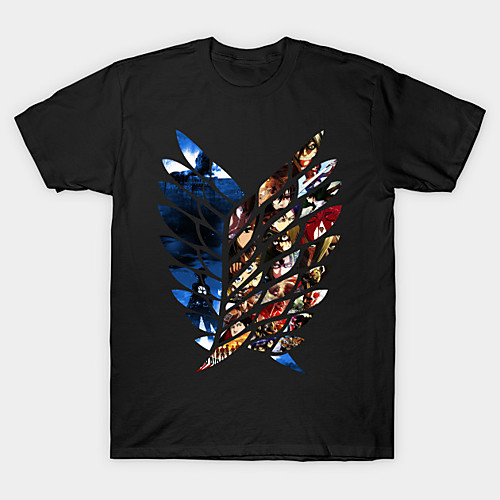 

Inspired by Attack on Titan Cosplay Cosplay Costume T-shirt Microfiber Graphic Prints Printing T-shirt For Women's / Men's