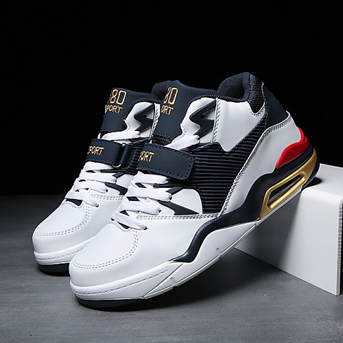 

Men's Trainers Athletic Shoes Sporty Casual Athletic Running Shoes Basketball Shoes PU Breathable Non-slipping Wear Proof Black / White White / Blue Black / Blue Fall
