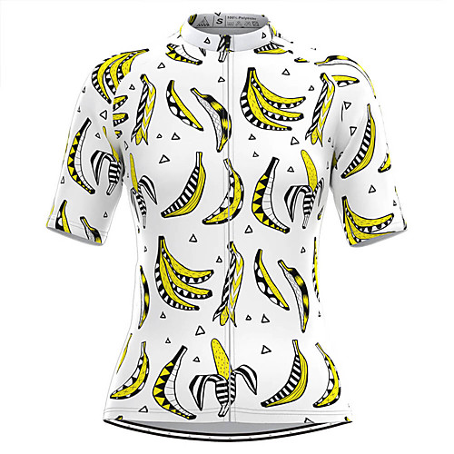 

Women's Short Sleeve Cycling Jersey White Fruit Bike Top Mountain Bike MTB Road Bike Cycling Breathable Quick Dry Sports Clothing Apparel / Stretchy / Athleisure