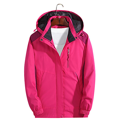

Men's Women's Hoodie Jacket Hiking Softshell Jacket Hiking Windbreaker Outdoor Waterproof Lightweight Windproof Breathable Jacket Top Scarlet 856 women Red 856 male Cailan 856 female for Fishing