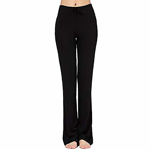 

Super Soft Women Stretch Yoga Pants Fitness Pants Sport Pants Dance Pants Casual Pants Running Pants Workout Pants for 4 Seasons (Black, 3XL)