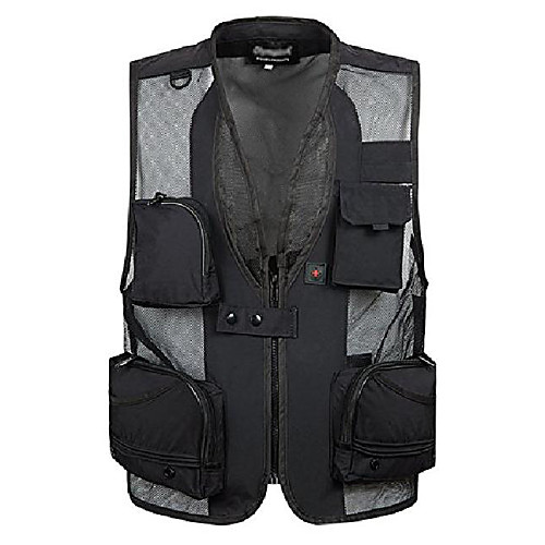 

Men's Hiking Vest / Gilet Fishing Vest Outdoor Lightweight Windproof Breathable Quick Dry Vest / Gilet Top Fishing Climbing Camping / Hiking / Caving 01# Army Green 01#khaki 01#light gray 01#black