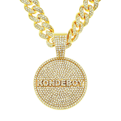 

Men's Long Necklace Cuban Link Trendy Alloy Gold Silver 55 cm Necklace Jewelry 1pc For Street