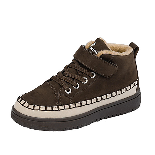 

Boys' Sneakers Comfort PU Little Kids(4-7ys) Big Kids(7years ) Daily Walking Shoes Black Blue Coffee Fall Winter