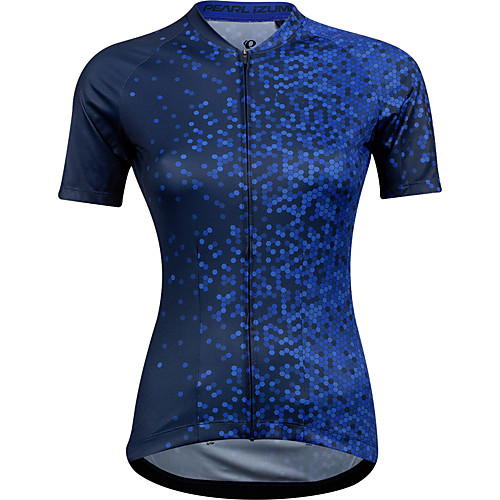 

Women's Short Sleeve Cycling Jersey Dark Blue Polka Dot Bike Top Mountain Bike MTB Road Bike Cycling Breathable Quick Dry Sports Clothing Apparel / Stretchy / Athleisure