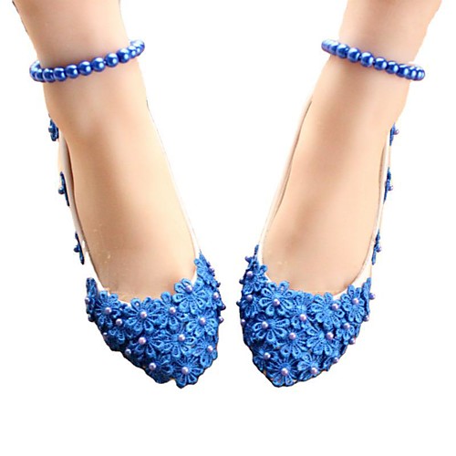 

Women's Wedding Shoes Chunky Heel Round Toe Wedding Pumps Wedding Walking Shoes PU Pearl Floral Flat bottom [2020 version standard code] 3 cm heel [standard size] 5 cm heel [standard size]