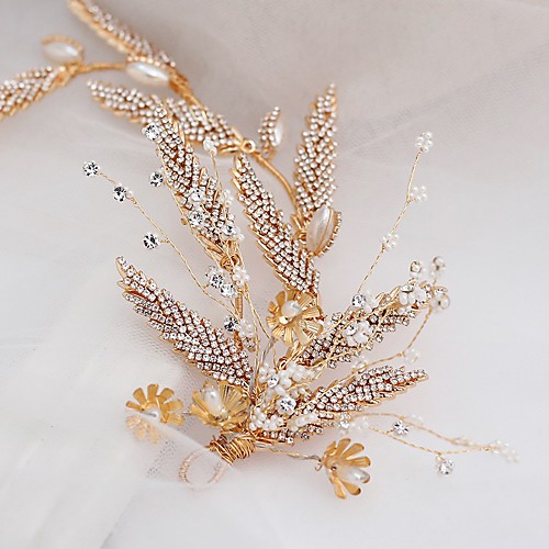 

Wedding Bridal Rhinestone / Alloy Headdress with Rhinestone 1 set Wedding / Special Occasion Headpiece