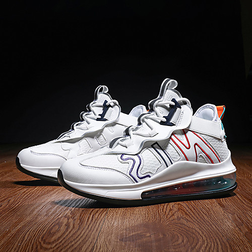 

Men's Trainers Athletic Shoes Sporty Casual Athletic Running Shoes Basketball Shoes Tissage Volant Breathable Non-slipping Wear Proof White Black Fall