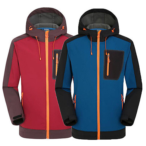 

Men's Hiking Fleece Jacket Winter Outdoor Waterproof Lightweight Windproof Breathable Jacket Top Fleece Fishing Climbing Camping / Hiking / Caving claret Sapphire Navy Black Gray / Quick Dry