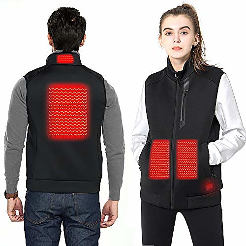 

Women's Men's Heated Jacket Hiking Fleece Jacket Winter Outdoor Lightweight Windproof Breathable Quick Dry Jacket Top Fishing Climbing Camping / Hiking / Caving Black Blue