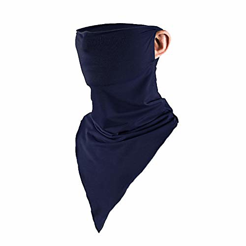 

Washable Neck Cover Scarf Shawl Face Covering Mask Scarf for Women Men Hanging Ear Breathable Facial Shield Cloth Reusable Sunscreen Cycling Neck Warmer Lonshell