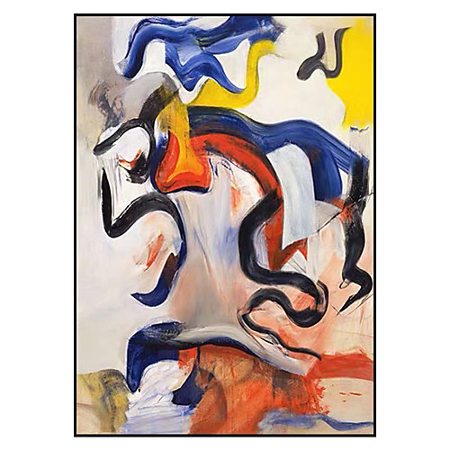 

Oil Painting Hand Painted Vertical Abstract Landscape Modern Rolled Canvas (No Frame)