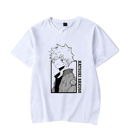 

Inspired by My Hero Academia / Boku No Hero Midoriya Izuku Cosplay Costume T-shirt Microfiber Graphic Prints Printing T-shirt For Women's / Men's