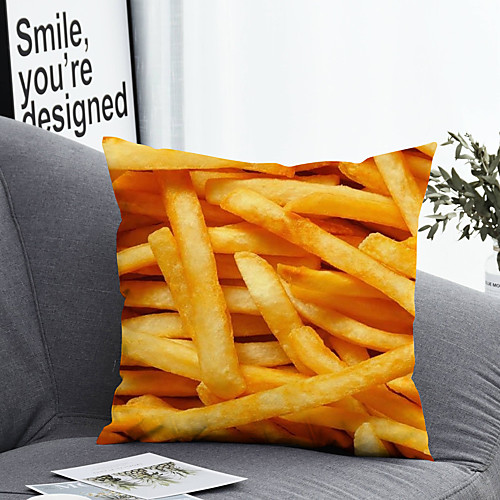 

1 pcs Polyester Pillow Cover & Insert, Solid Colored Simple Classic Square Zipper Polyester Traditional Classic