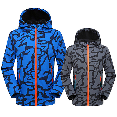 

Men's Hiking Fleece Jacket Winter Outdoor Waterproof Lightweight Windproof Breathable Jacket Top Fleece Fishing Climbing Camping / Hiking / Caving R1632 Royal Blue R1632 gray R1632 white / Quick Dry