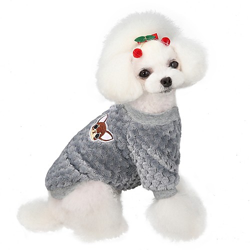 

Dog Cat Pets Shirt / T-Shirt Puppy Clothes Dot Stars Letter & Number Japan and Korea Style Fashion Dog Clothes Puppy Clothes Dog Outfits Blue Gray Costume for Girl and Boy Dog Cotton / Polyester S M