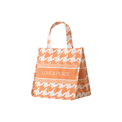 

Women's Bags Linen Cotton Top Handle Bag Lines / Waves Leaf Going out Outdoor 2021 White Black Blue Orange
