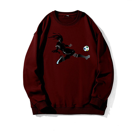 

Men's Pullover Sweatshirt Graphic Person Sports Print Daily Weekend 3D Print Casual Hoodies Sweatshirts Wine Red Black Khaki