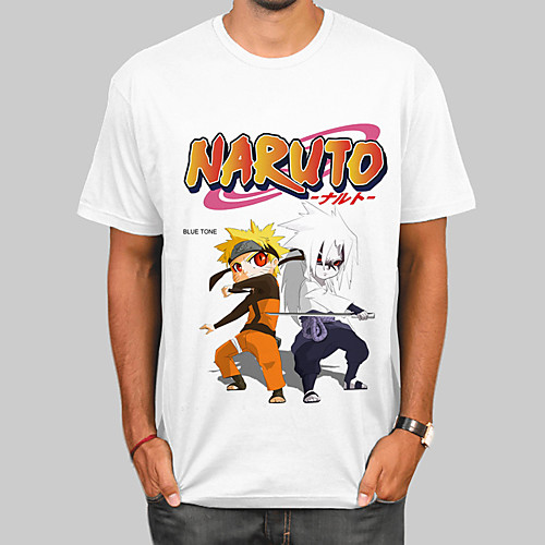 

Inspired by Naruto Akatsuki Uchiha Itachi Cosplay Costume T-shirt Polyester / Cotton Blend Graphic Prints Printing T-shirt For Women's / Men's