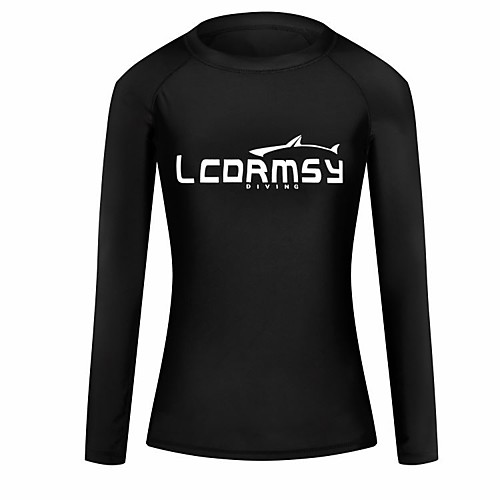 

LUCKYFISH Women's Rash Guard Swim Shirt UV Sun Protection Quick Dry Long Sleeve Swimming Diving Painting Autumn / Fall Spring Summer / Winter / High Elasticity