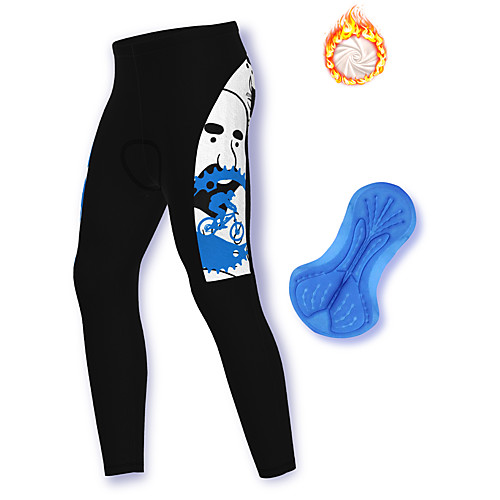 

21Grams Men's Cycling Pants Winter Fleece Spandex Bike Pants / Trousers Fleece Lining Warm Sports Gear Black Mountain Bike MTB Road Bike Cycling Clothing Apparel Bike Wear / Stretchy / Athleisure