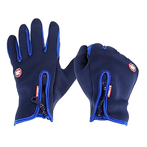 

Veligoo Winter Sport Wind Stopper Ski Gloves Winter Warm Gloves for Men and Women Touch Screen Windproof Outdoor Cyling Sport Gloves (Blue, XL)