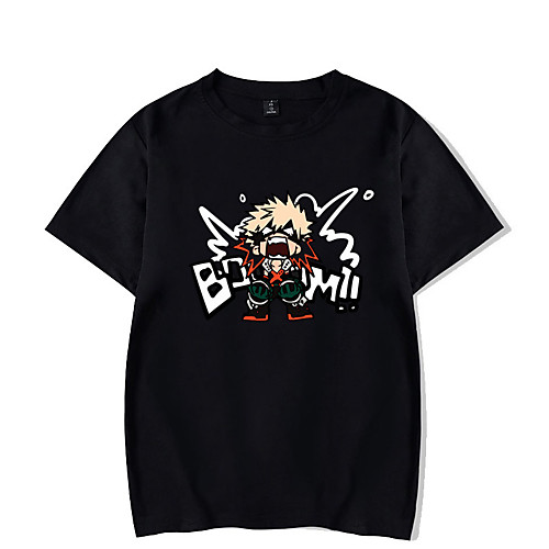 

Inspired by My Hero Academia Bakugou Katsuki Cosplay Costume T-shirt Microfiber Graphic Prints Printing T-shirt For Women's / Men's