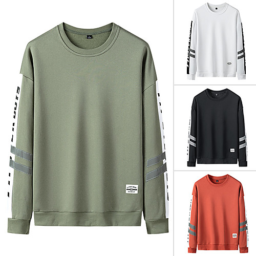 

Men's Sweatshirt Pullover Color Block Crew Neck Color Block Sport Athleisure Sweatshirt Top Long Sleeve Breathable Moisture Wicking Sweat Out Comfortable Everyday Use Street Casual Daily