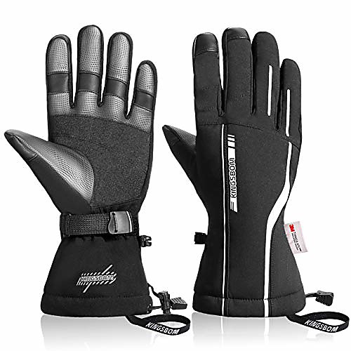 

Waterproof Ski & Snow Gloves, 3M Thinsulate Winter Warm Touch Screen Snowboard Gloves for Men & Women (XX-Large)