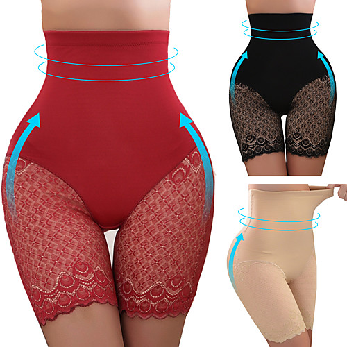 

topmelon hot style xl woman high waist body shaping embroidery lace body belly panty body shapewear 607