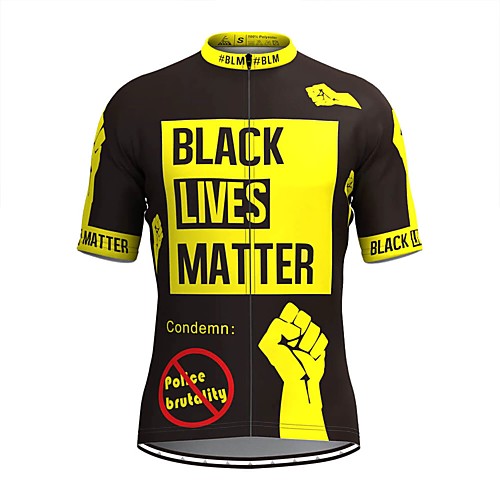 

Men's Short Sleeve Cycling Jersey Black Bike Top Mountain Bike MTB Road Bike Cycling Breathable Sports Clothing Apparel / Stretchy / Athletic