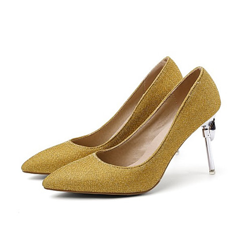 

Women's Heels Stiletto Heel Pointed Toe Daily PU Synthetics Black Yellow Red