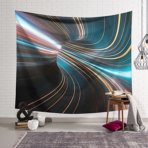 

wall tapestry art decor blanket curtain hanging home bedroom living room decoration color channel polyester