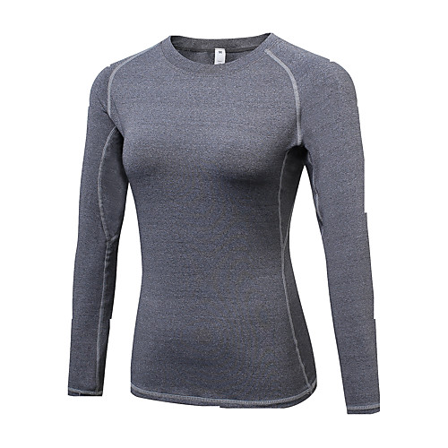 

YUERLIAN Women's Long Sleeve Compression Shirt Running Shirt Reflective Strip Top Athletic Athleisure Winter Spandex Quick Dry Breathable Soft Fitness Gym Workout Running Jogging Exercise Sportswear