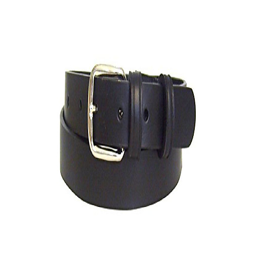 

Childrens Black Leather Belt - 100% Real Leather for Boys and Girls - 25mm wide - 34(86cm) Waist. TOTAL BELT LENGTH is 42(107cm).