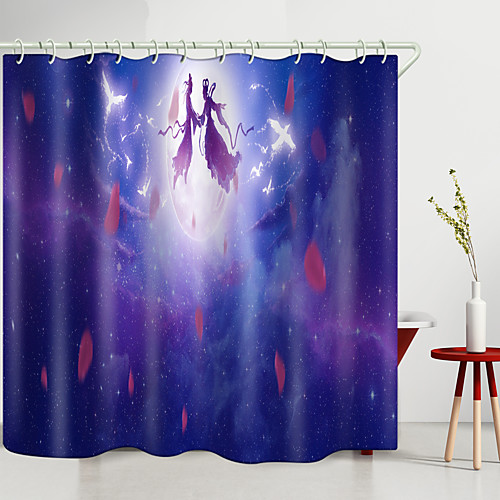 

Shower Curtains & Hooks Modern Polyester New Design