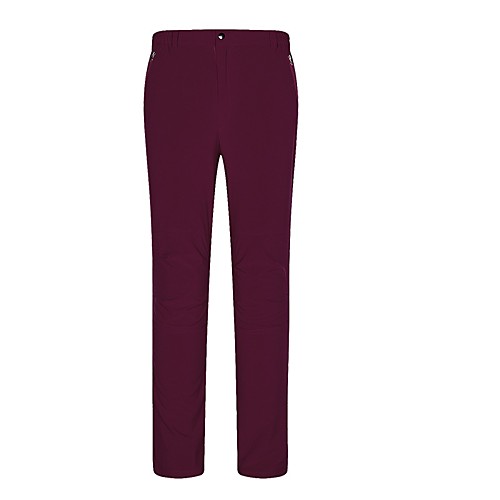 

Women's Hiking Pants Trousers Solid Color Outdoor Standard Fit Breathable Quick Dry Ultraviolet Resistant Stretchy Bottoms Black Red Fuchsia Burgundy Grey Fishing Climbing Camping / Hiking / Caving S