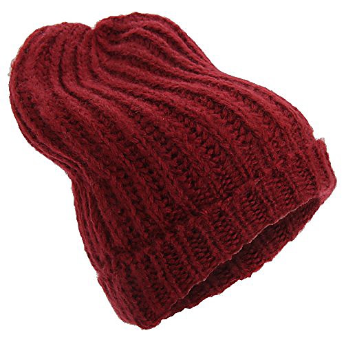 

Womens/Ladies Knitted Winter Slouch Beanie Hat (One Size) (Navy)