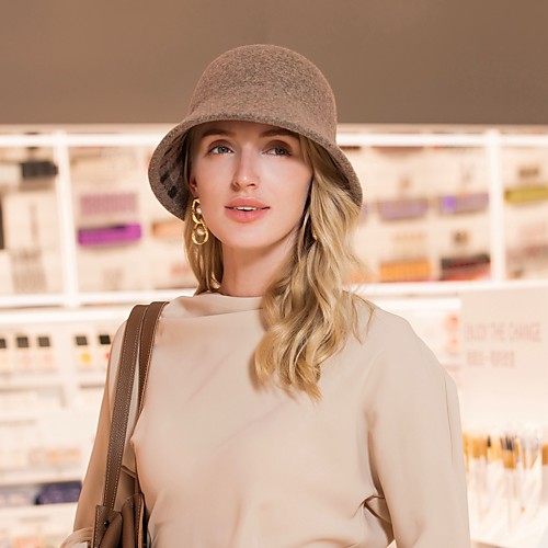 

Headwear Casual / Daily Wool / Cotton Hats with Solid 1pc Casual / Daily Wear Headpiece