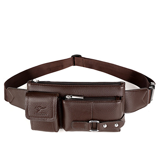 

men faux leather business casual chest bag crossbody bag